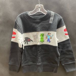 Mincraft Kids crewneck sweatshirt new